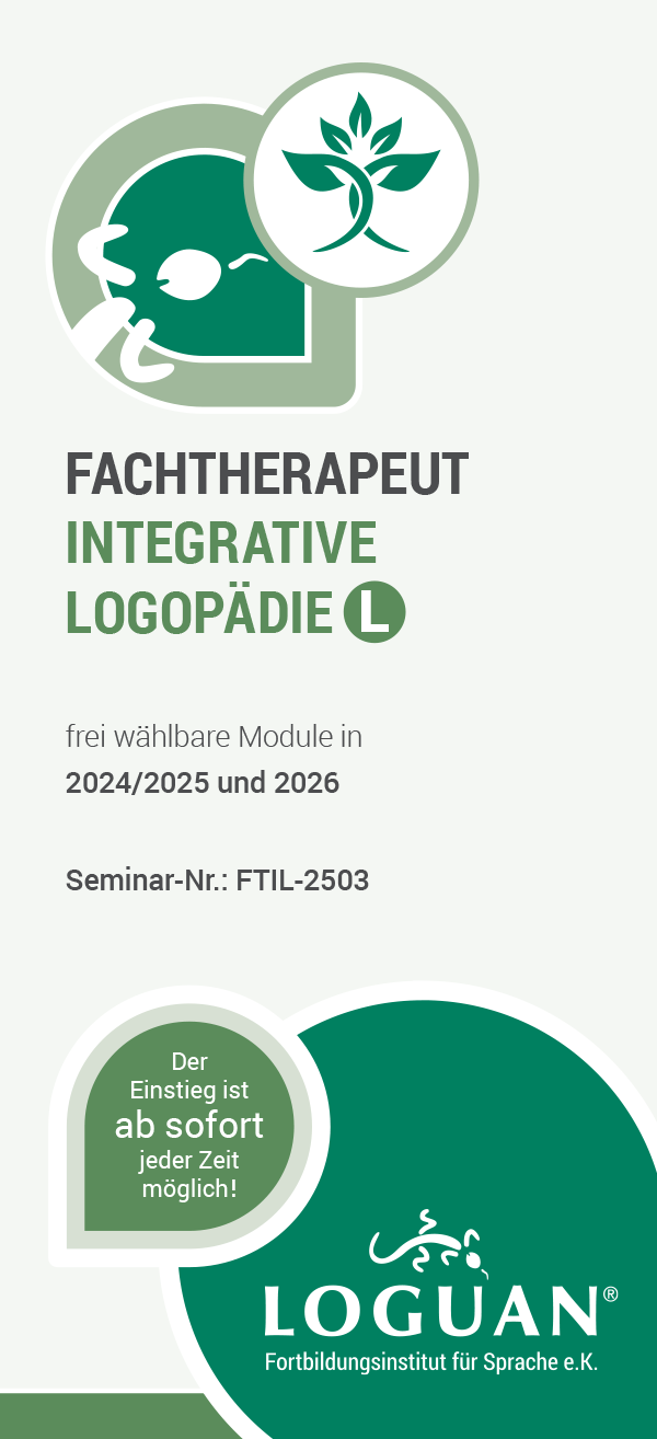 Loguan Flyer Fachtherapeut Integrative Logopädie